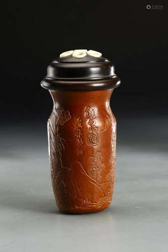 CHINESE JAR WITH LID