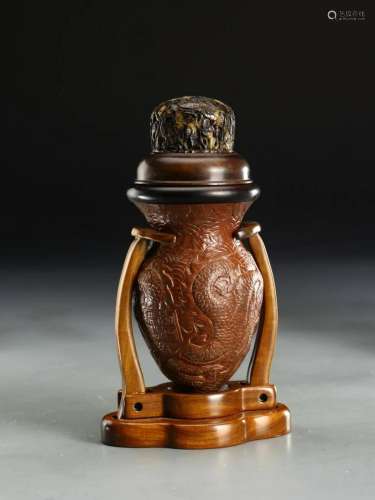 CHINESE JAR WITH LID
