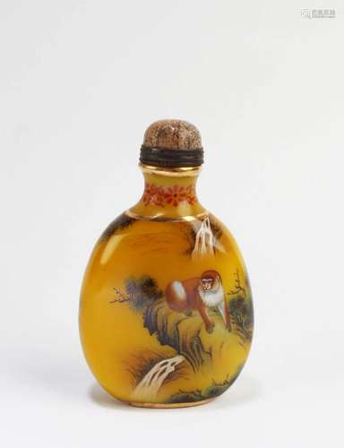 Chinese Peking Glass Snuff Bottle