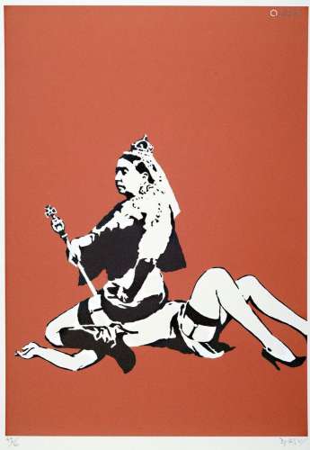 Banksy, born 1974 Bristol, lithograph, #'QueenVictoria#&...