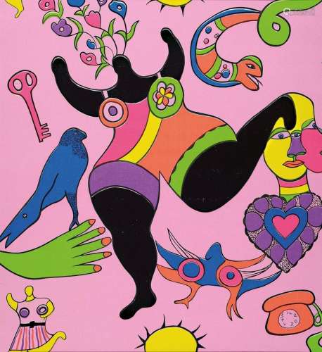 Niki de Saint-Phalle, 1930-2002, # 'Nana #', color s...