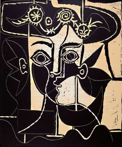 Pablo Picasso, 1881-1973, # 'Femme au chapeau orni #'...