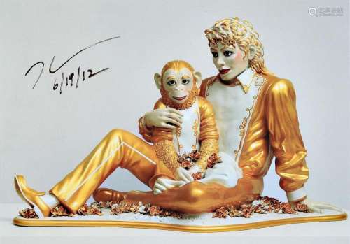 Jeff Koons, born 1955, 'Michael Jackson and Bubbles'