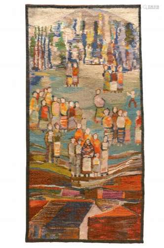 tapestry by Piotr Grabowski, born 1933, Polishweaver of