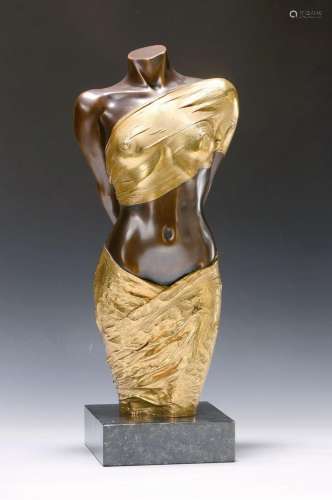 Willi Kissmer, 1951-2018, bronze sculpture, standing