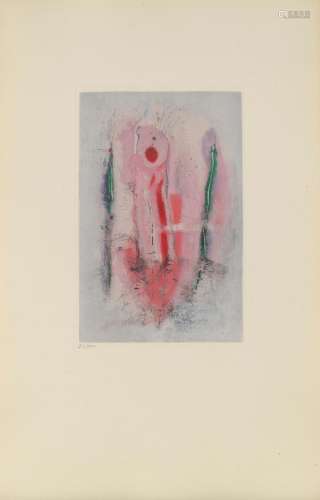 Otto WOLS (1913 - 1951) - Flamboyant, 1946- Gravure en coule...