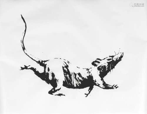 BANKSY (D'après) - GDP RAT, 2019- Sérigraphie - 38 x 50 ...