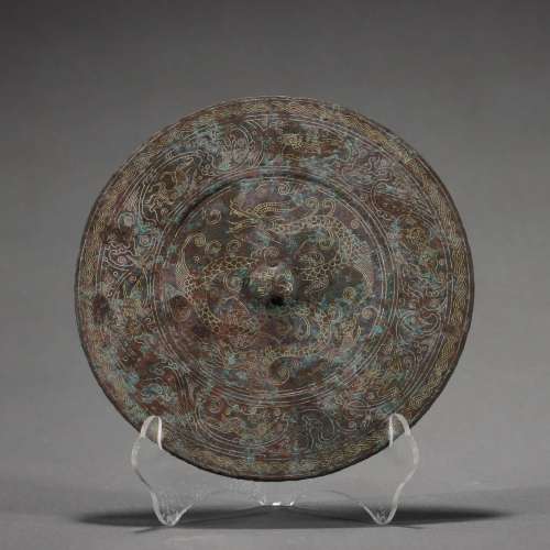 A Chinese Bronze Circular Mirror