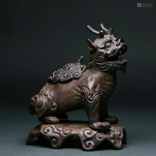 A Bronze Beast Incense Burner