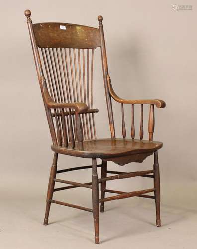 An early 20th century Arts & Crafts style ash Windsor ar...