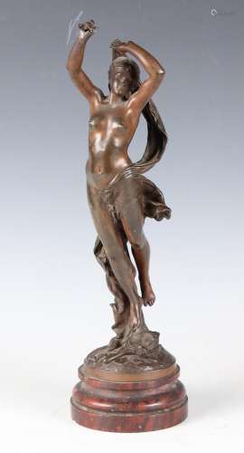 Leon Gregoire - a late 19th century French brown patinated c...