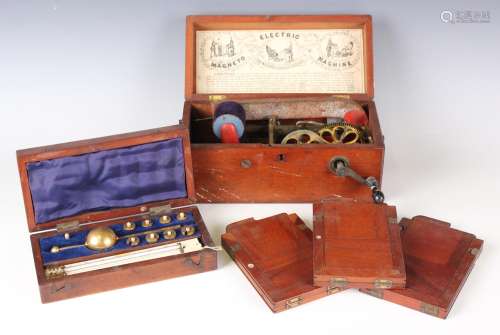 A late Victorian mahogany cased Magneto Machine, a Sikes hyd...