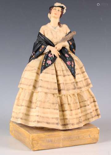 An early 20th century Agatha Walker wax and plaster figure o...