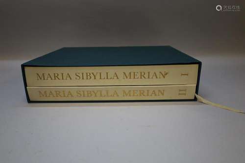 Maria Sybilla Merian - Paar ingebundelde boeken met natuuraf...