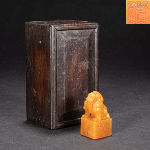 CHINESE TIAN HUANG STONE SEAL, QING DYNASTY