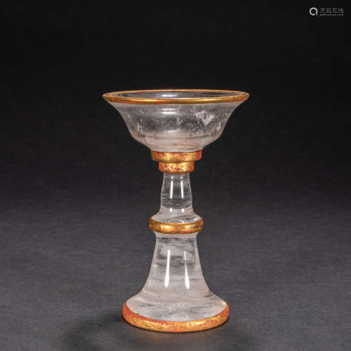 CHINESE CRYSTAL LAMP, LIAOJIN PERIOD