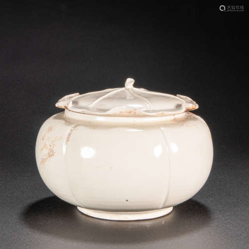 CHINESE DING WARE LID JAR, SONG DYNASTY