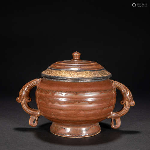 CHINESE DING WARE LID JAR, SONG DYNASTY