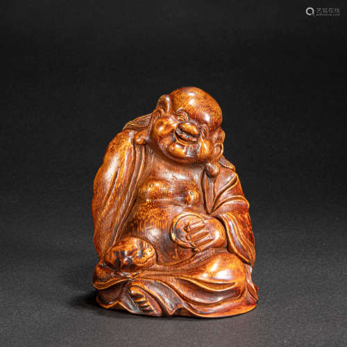 CHINESE BAMBOO CARVING FIGURES, QING DYNASTY