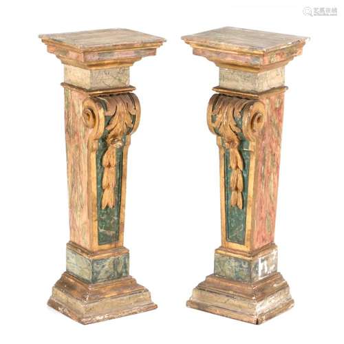 A PAIR OF COLUMNS