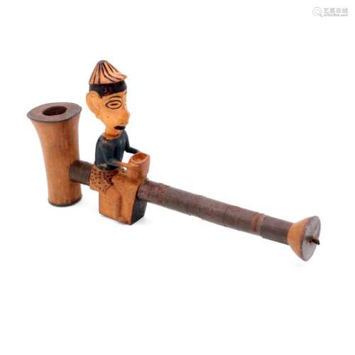 A TRIBAL SMOKING PIPE