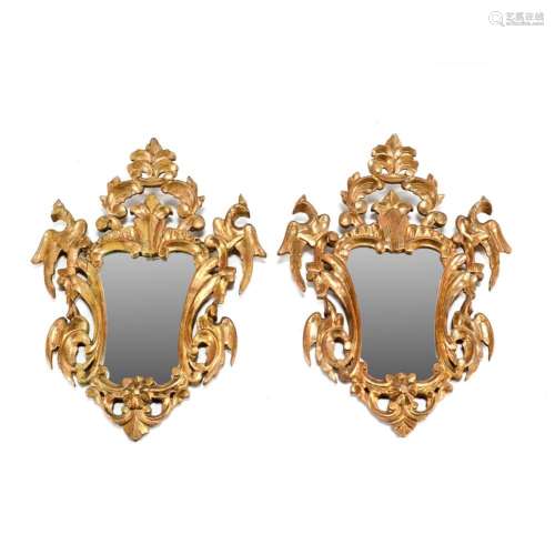 A PAIR OF WALL MIRRORS