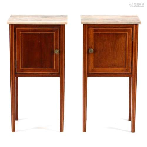 A PAIR OF D. MARIA STYLE BEDSIDE TABLES