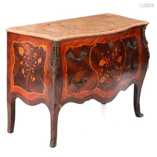 A LOUIS XV STYLE COMMODE