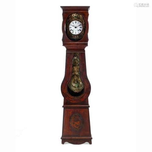 A LONG CASE CLOCK