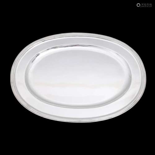 AN OVAL PLATTER