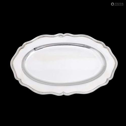 AN OVAL PLATTER