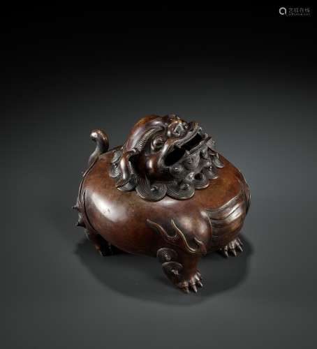 A BRONZE ‘LUDUAN’ CENSER, EARLY QING DYNASTY