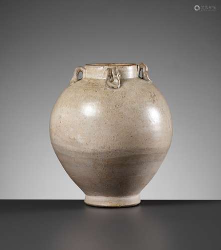 A CELADON-GLAZED JAR, SUI TO TANG DYNASTY