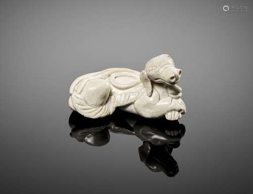 A QINGBAI CERAMIC FIGURE OF A DOG, SONG DYNASTY