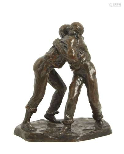212-François Rupert CARABIN (1862-1932)
Les lutteurs
Sculptu...