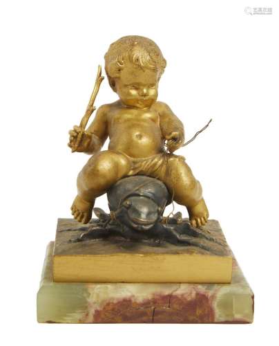 217-Auguste MOREAU (1834-1917)
Enfant chevauchant un grillon...