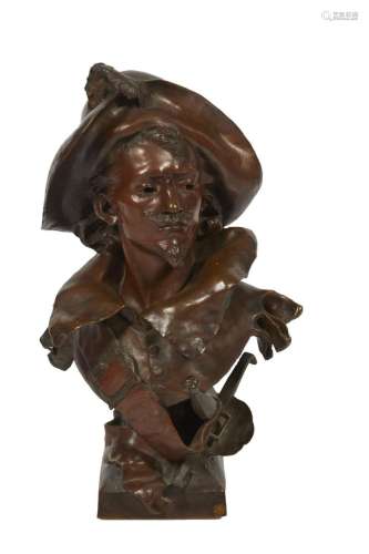 222-Charles VITAL-CORNU (1851-1927)
Buste de mousquetaire
Sc...