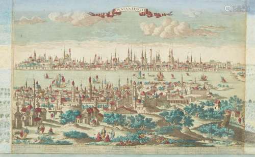 321-Constantinople
Eau-forte du XVIIIème siècle; rehaussée à...