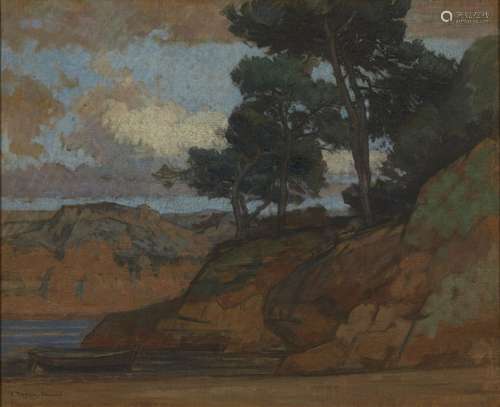 410-Pierre MAGNAN-BERNARD (1880-?)
Les pins en bord de mer
H...