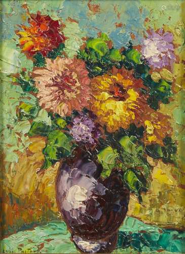 414-Louis PASTOUR (1876-1948)
Bouquet de fleurs
Huile sur is...