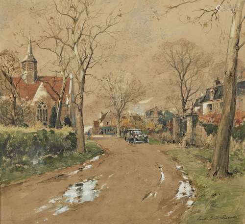 429-Paul-Emile LECOMTE (1877-1950)
A l'approche du villa...