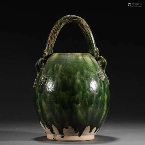 A Sancai Glazed Pottery Jar