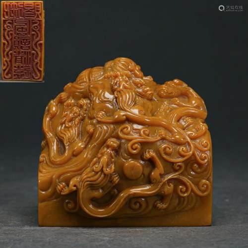 A Carved Tianhuang Dragon Seal