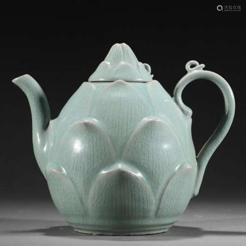 A Celadon Glazed Teapot