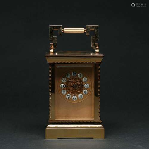A Bronze-gilt Clock