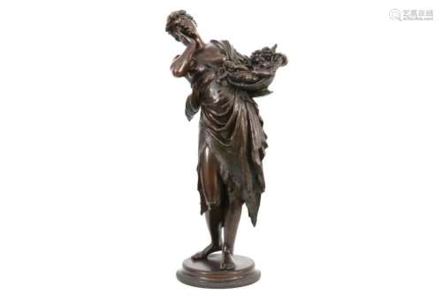SOMMER AUGUST (1839 - 1921) antieke sculptuur in brons : &qu...