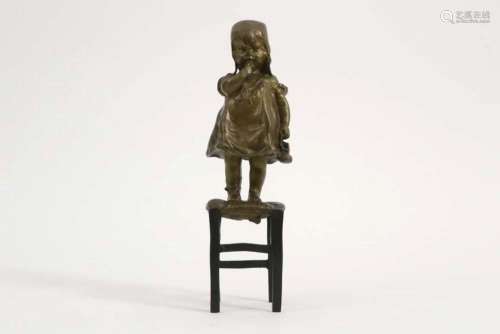 JUAN CLARA AYATS (1875 - 1958) kleine sculptuur in brons met...