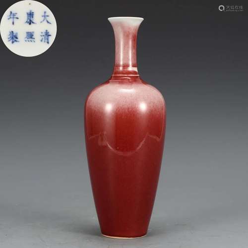 A Peach Bloom Glazed Amphora