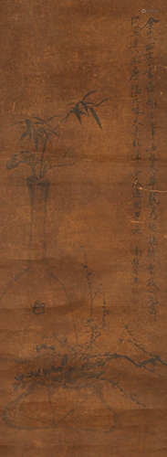 Qing Dynasty Gaofenghan silk flower shaft