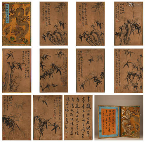 Collection of bamboo and stone paintings of Zheng Banqiao in...